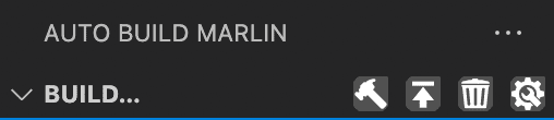 Screenshot of the Auto Build Marlin toolbar
