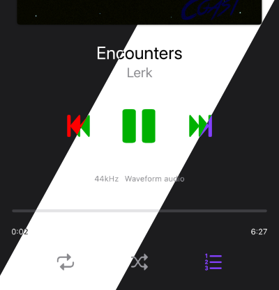 arrangement of screenshot slices showing different theme colors