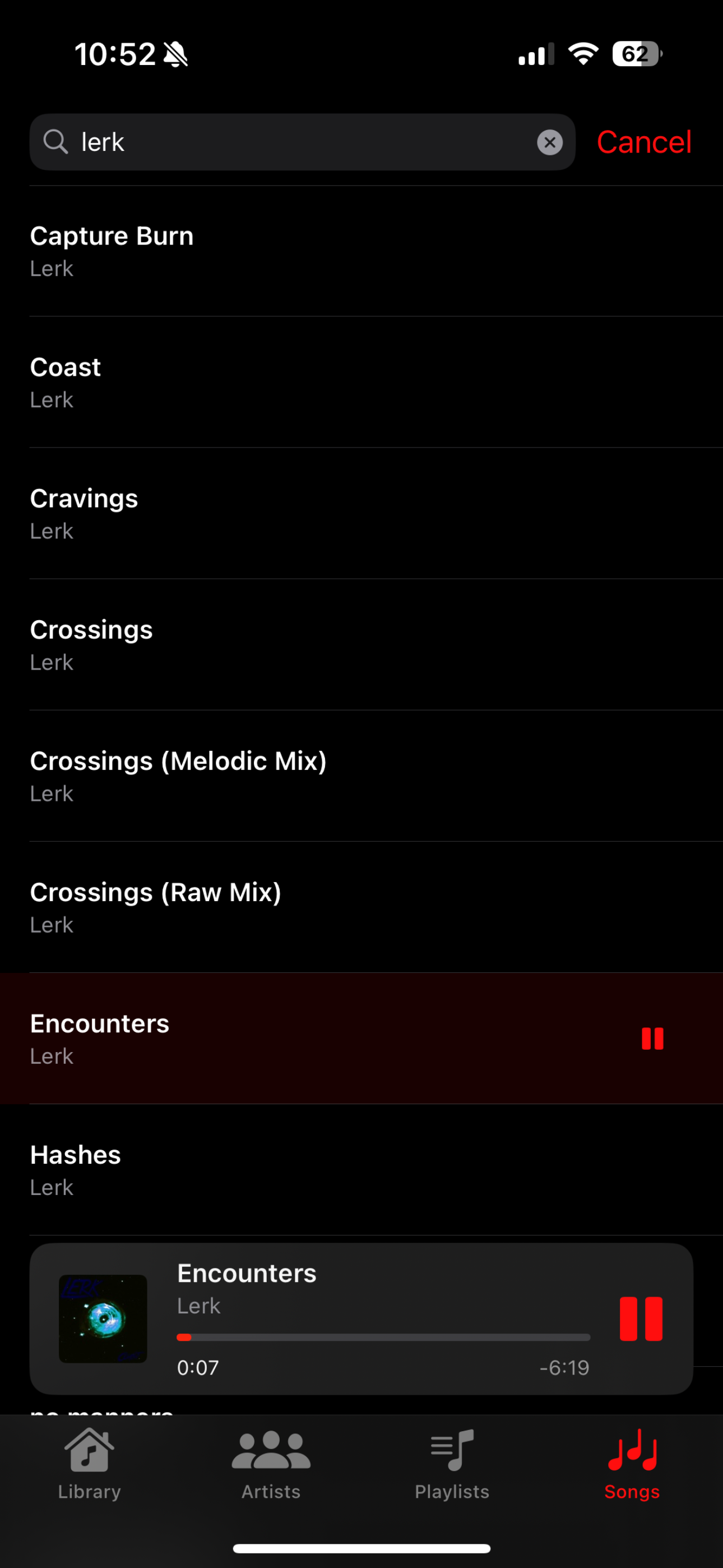 screenshot showing a search